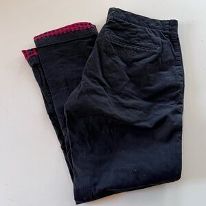 Goodellow flannel lined chinos, sz 34